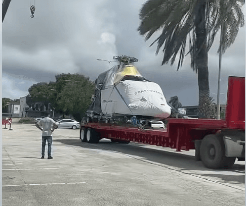 Helicopter Transport for Coast Guard – Curaçao to USA, 2022